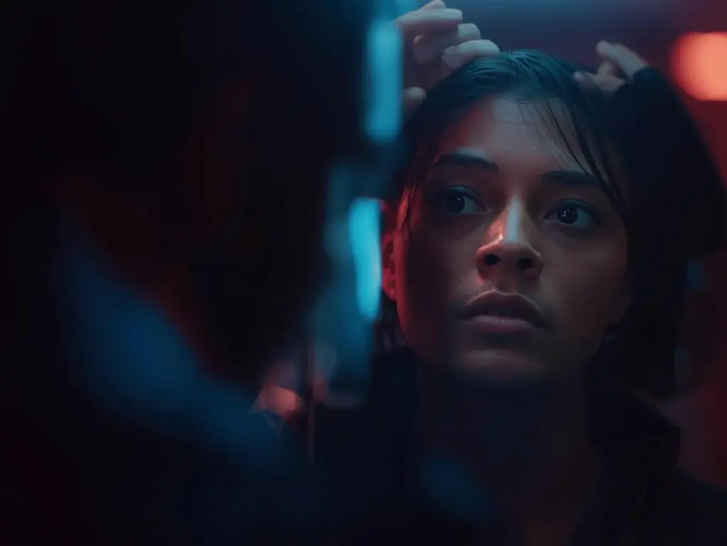 Self-reflection representing self-awareness and inner observation